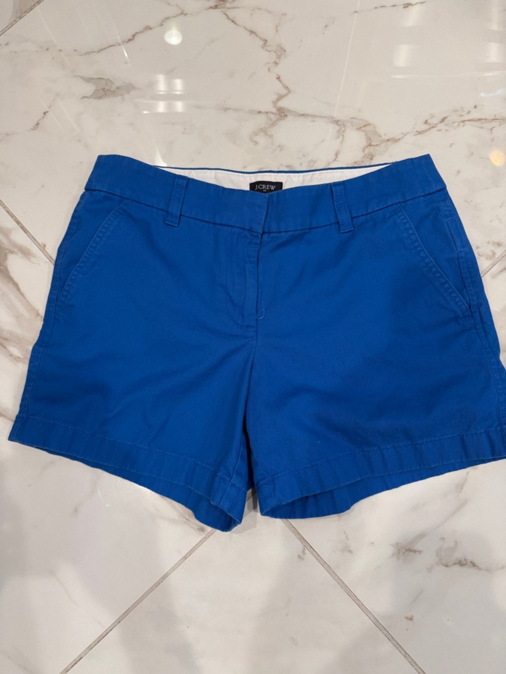J. Crew Women's Cobalt Blue Casual Cotton Shorts